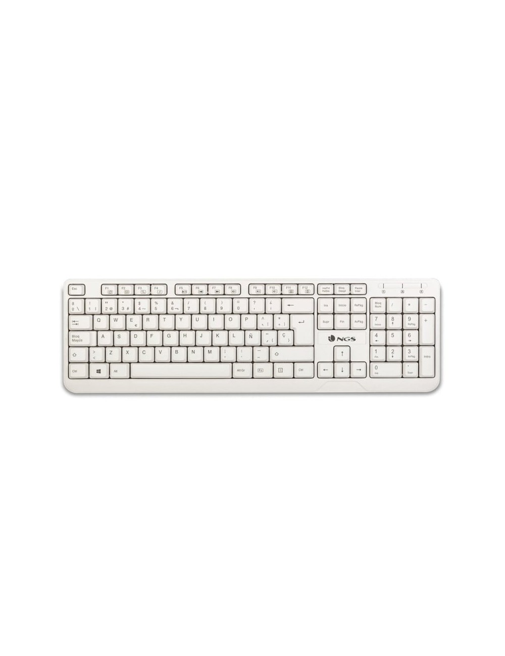 Teclado NGS Spike/ Blanco