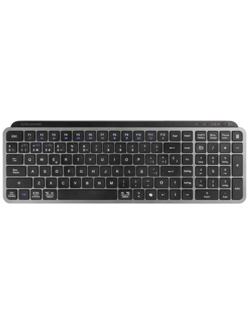 Teclado Compacto Inalámbrico Mars Gaming MK-SILENKEYS/ Negro