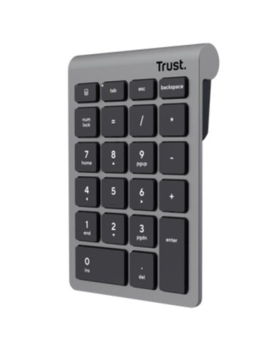 Teclado Numérico Inalámbrico Trust Xalas Wireless/ Plata