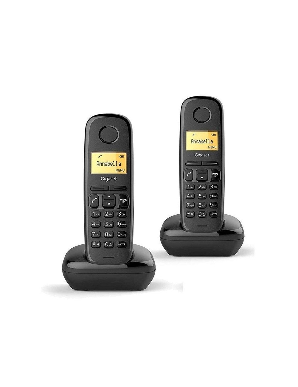Teléfono Inalámbrico Gigaset A170/ Pack DUO/ Negro