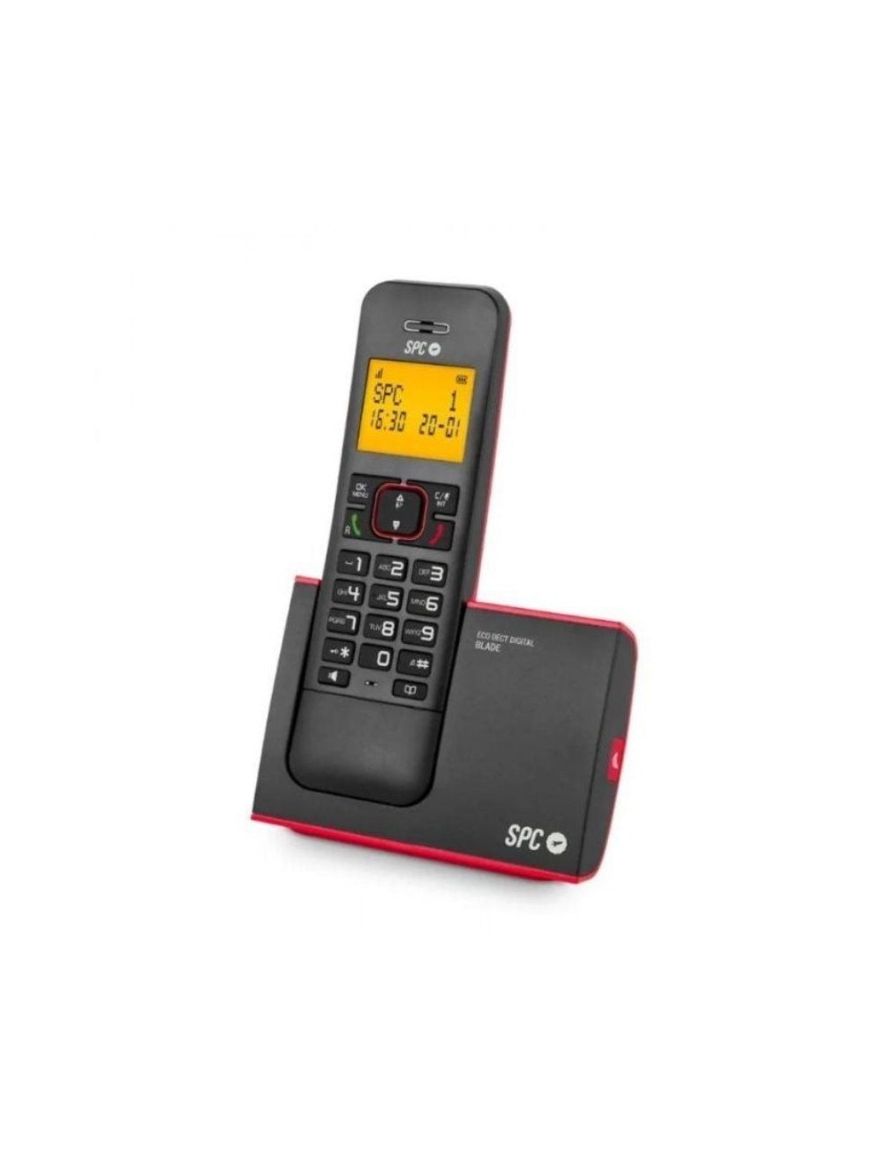 Teléfono Inalámbrico SPC Blade 7290RC1/ Rojo y Negro