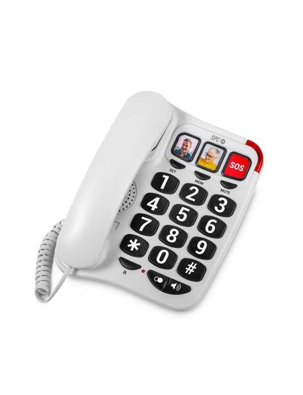 Teléfono SPC Confort Numbers 2/ Blanco