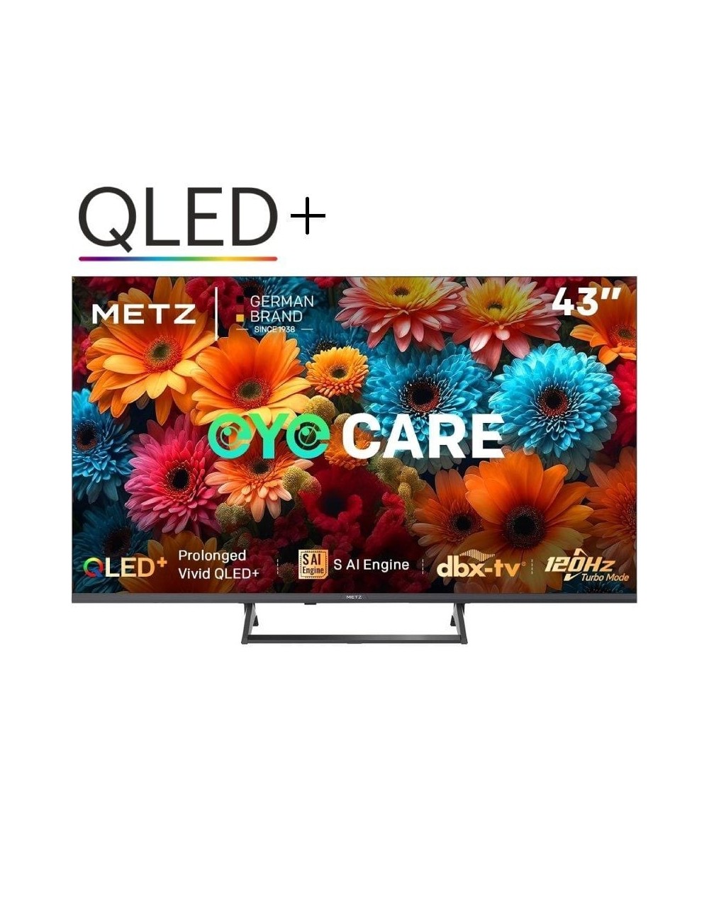 Televisor Metz QLED+ 43MQF7500Z 43'/ Ultra HD 4K/ Smart TV/ WiFi