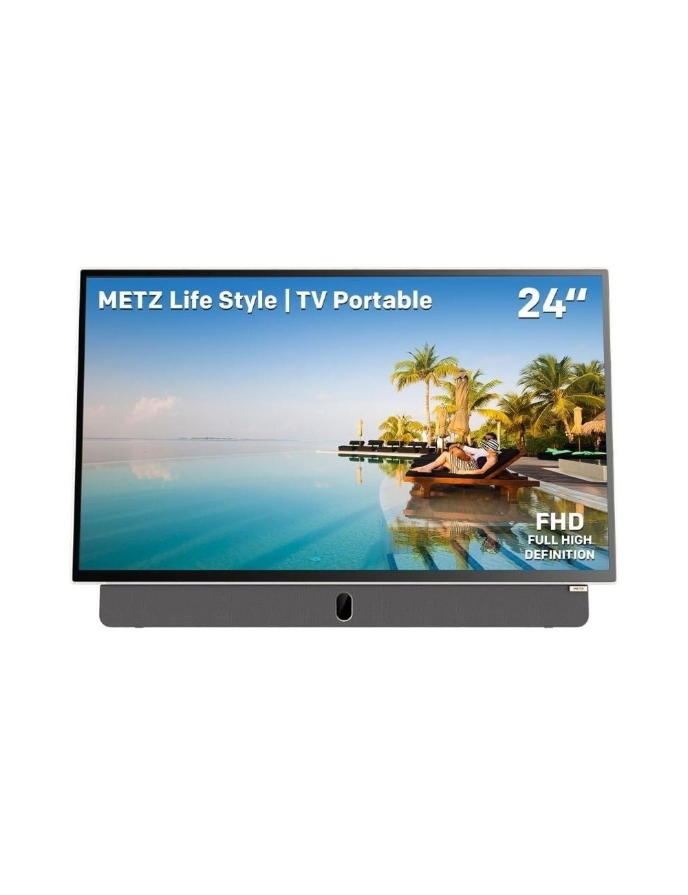 Televisor Portable Metz 24MPE7000Z 24'/ Full HD/ Smart TV/ WiFi