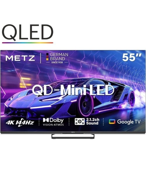 Televisor Metz QLED-MiniLED 55MNE8000Z 55'/ Ultra HD 4K/ Smart TV/ WiFi