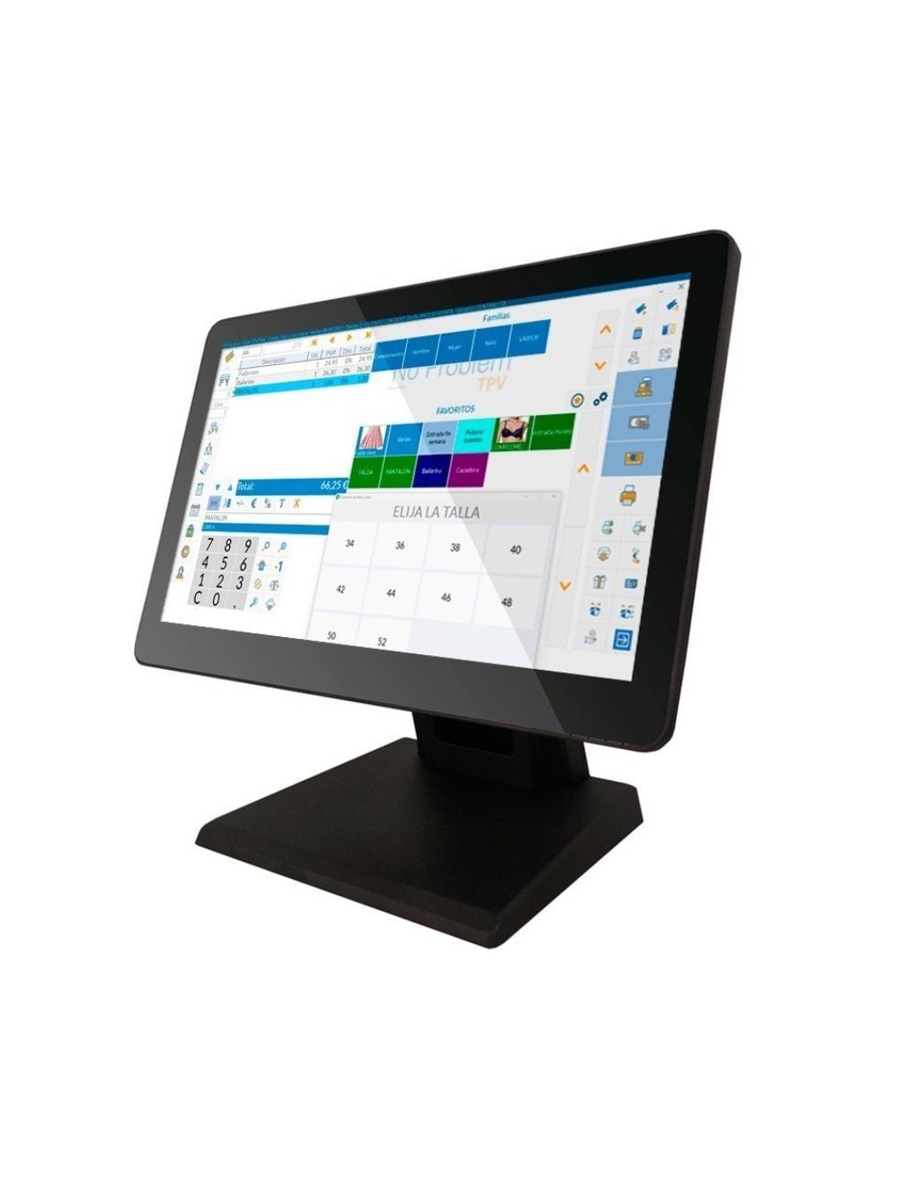 TPV 10POS 10T-16J648128/ Intel J6412/ 8GB/ 128GB SSD/ 15.6'/ Táctil/ WiFi/ Win11 IoT Incluye Software Verifactu + 2h de Formació