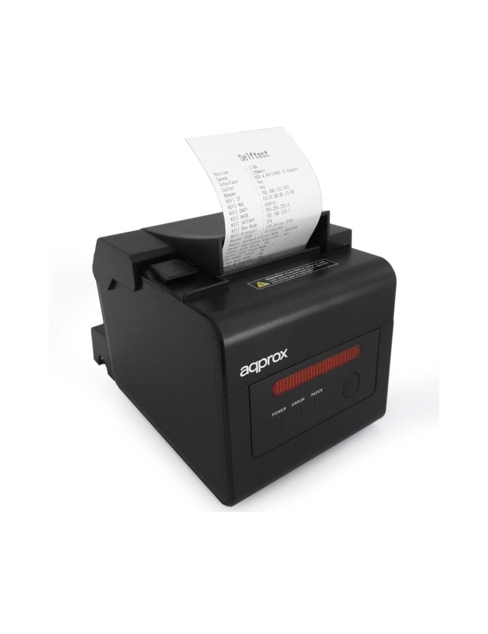 Impresora de Tickets Approx appPOS80WIFI+LAN/ Térmica/ Ancho papel 58 y 80mm/ USB-WiFi-LAN-RS232-RJ11/ Negra