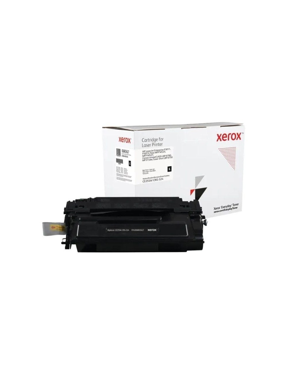 Tóner compatible Xerox 006R03628 compatible con HP CE255X/CRG-324II/ 12500 páginas/ Negro