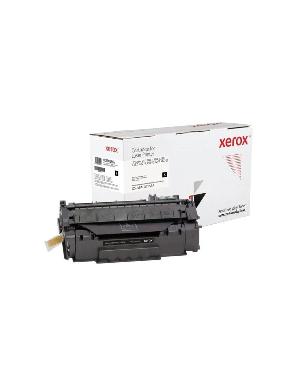 Tóner compatible Xerox 006R03665 compatible con HP Q5949A/Q7553A/ 3000 páginas/ Negro