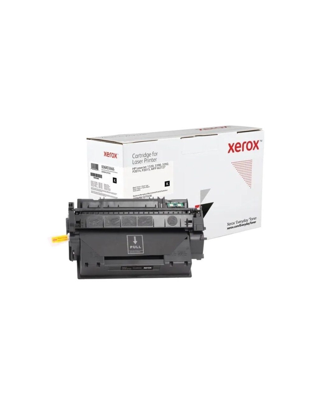 Tóner compatible Xerox 006R03666 compatible con HP Q5949X/Q7553X/ 6000 páginas/ Negro