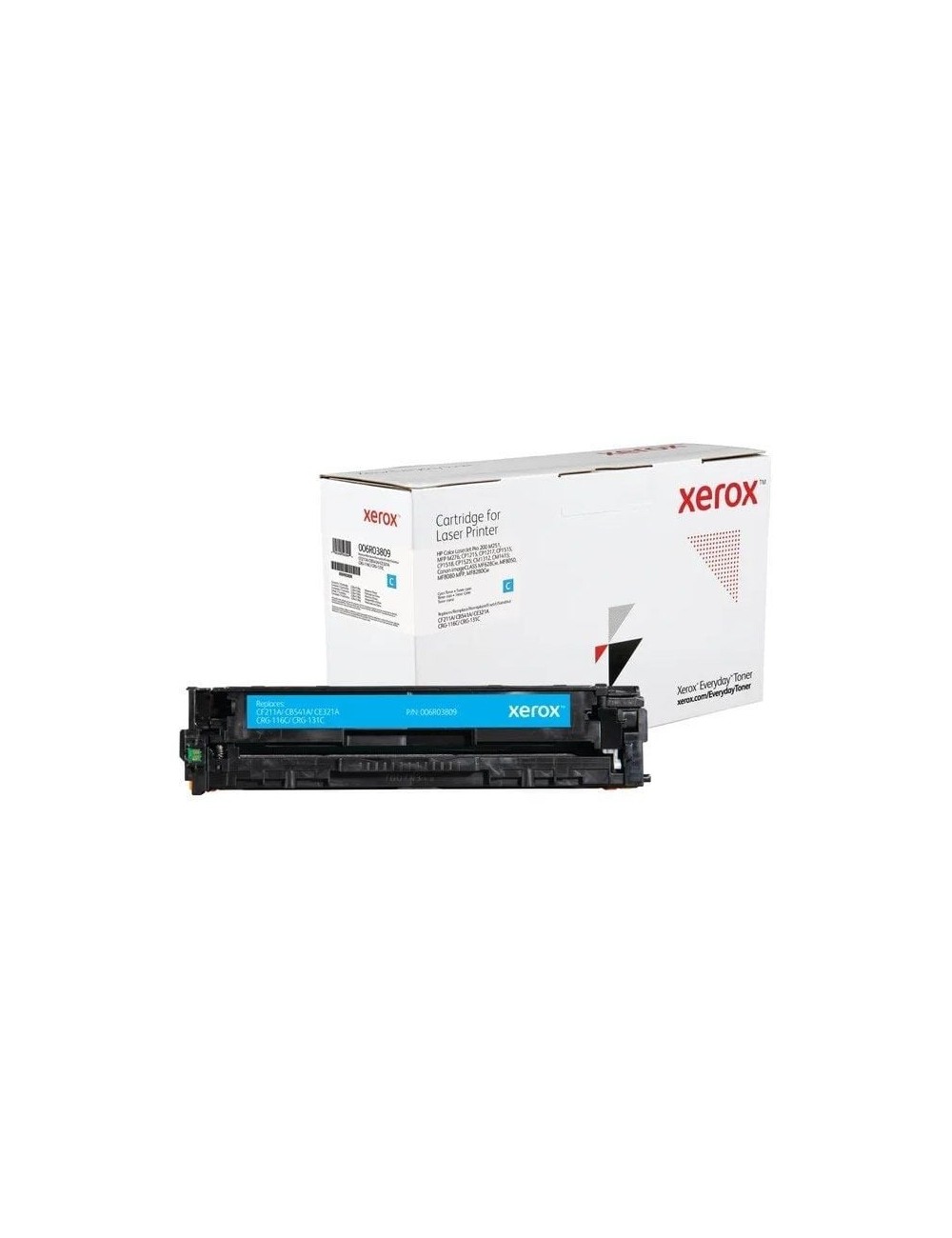 Tóner compatible Xerox 006R03809 compatible con HP CF211A/CB541A/CE321A/CRG-116C/CRG-131C/ 1800 páginas/ Cian
