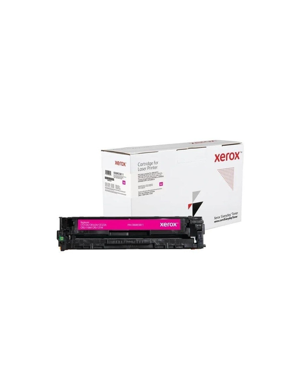 Tóner compatible Xerox 006R03811 compatible con HP CF213A/CB543A/CE323A/CRG-116M/CRG-131M/ 1800 páginas/ Magenta
