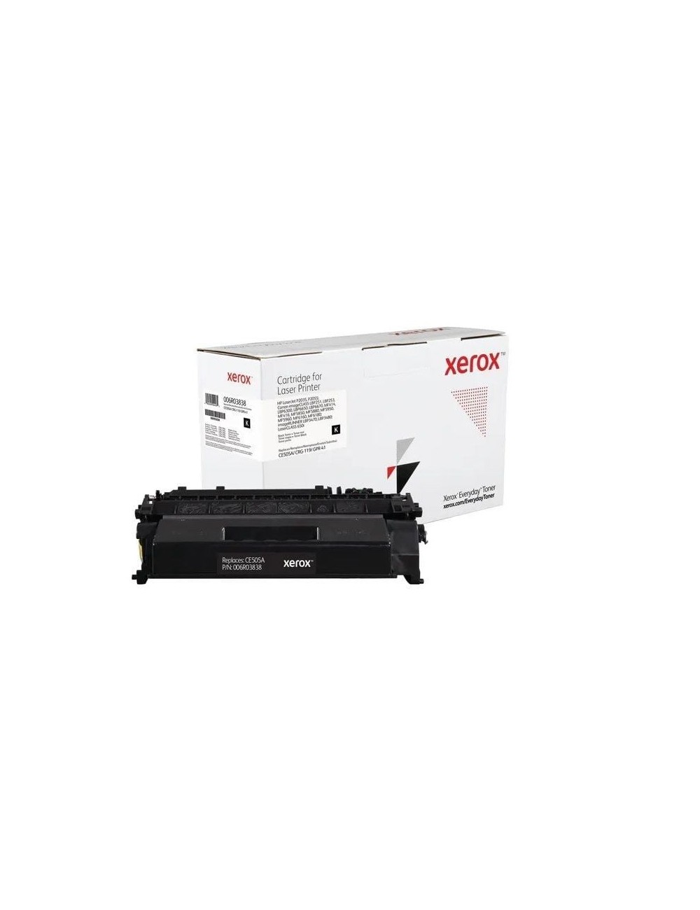Tóner compatible Xerox 006R03838 compatible con HP CE505A/ CRG-119/ GPR-41/ 2300 páginas/ Negro
