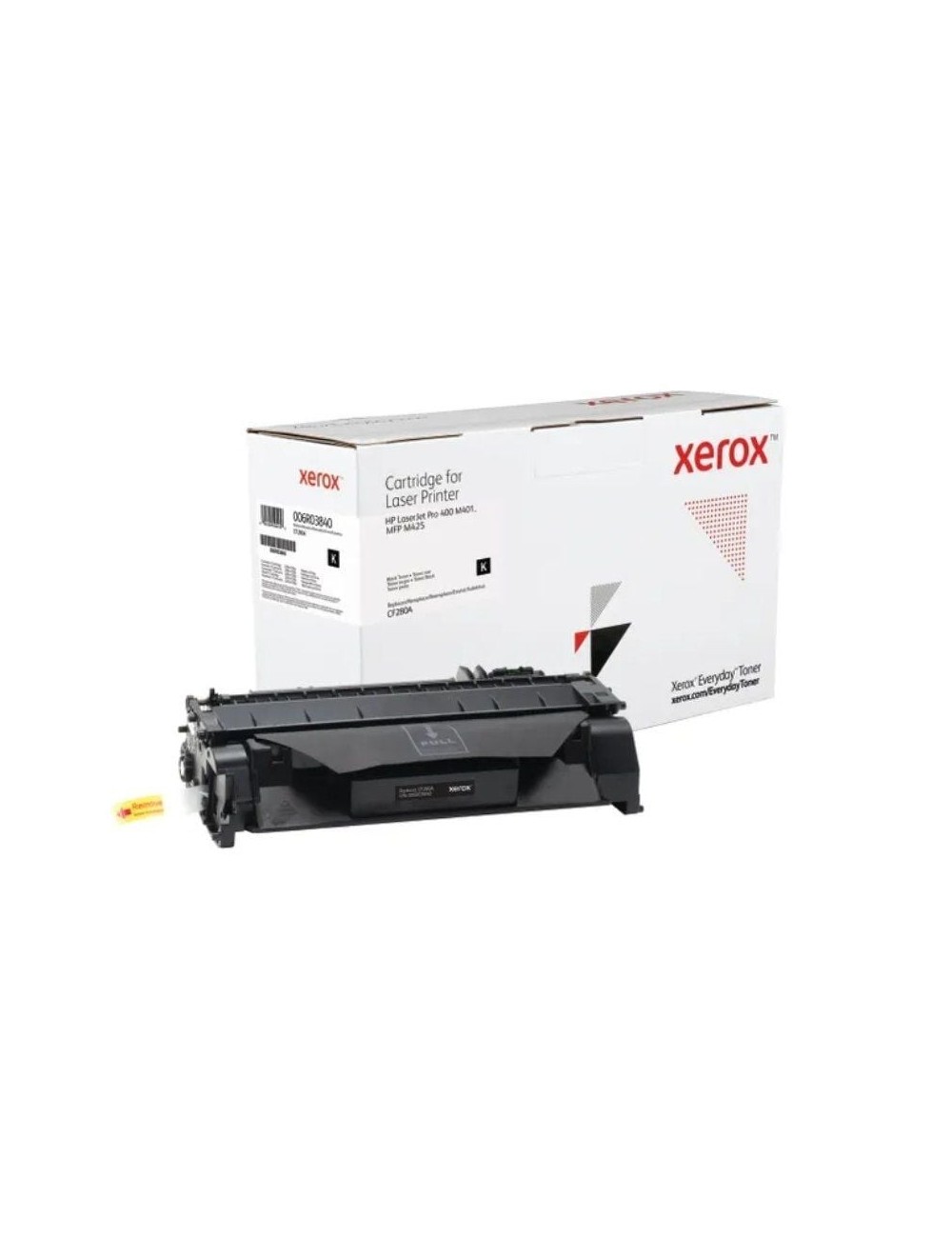 Tóner compatible Xerox 006R03840 compatible con HP CF280A/ 2700 páginas/ Negro