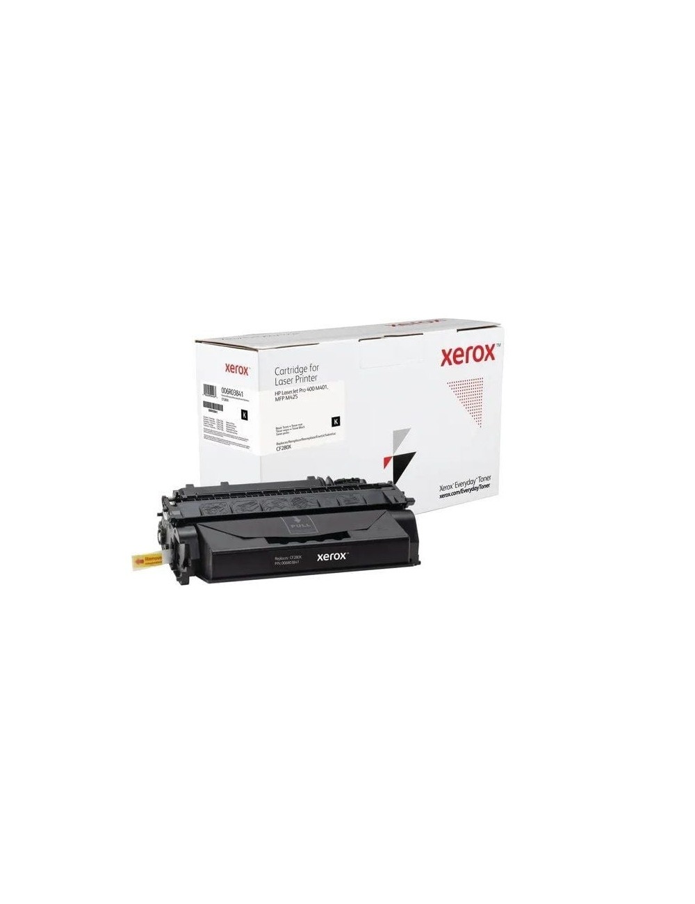Tóner compatible Xerox 006R03841 compatible con HP CF280X/ 6900 páginas/ Negro