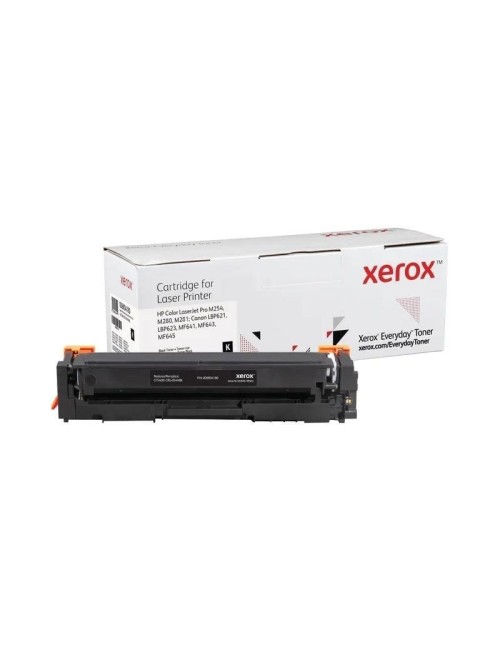 Tóner compatible Xerox 006R04180 compatible con HP CF540X/CRG-054HBK/ 3200 páginas/ Negro