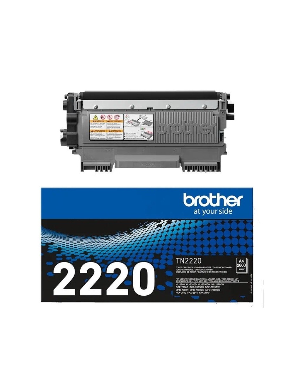 Tóner Original Brother TN-2220/ Negro