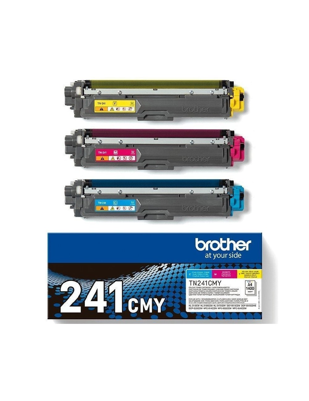 Tóner Original Brother TN241CMY Multipack/ Cian/ Magenta/ Amarillo