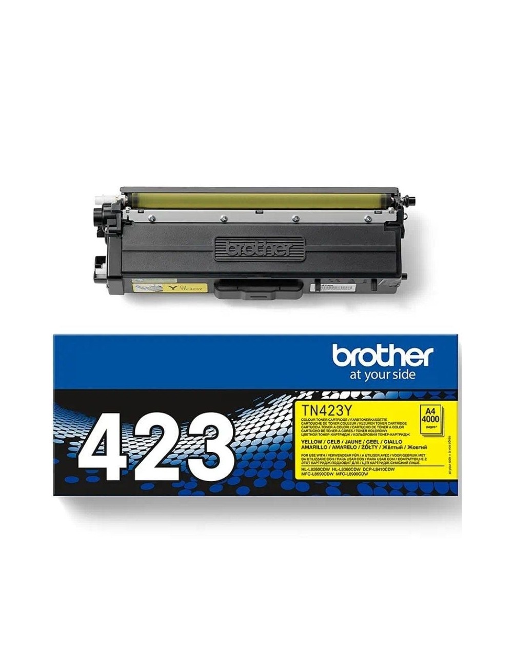 Tóner Original Brother TN-423Y Alta Capacidad/ Amarillo