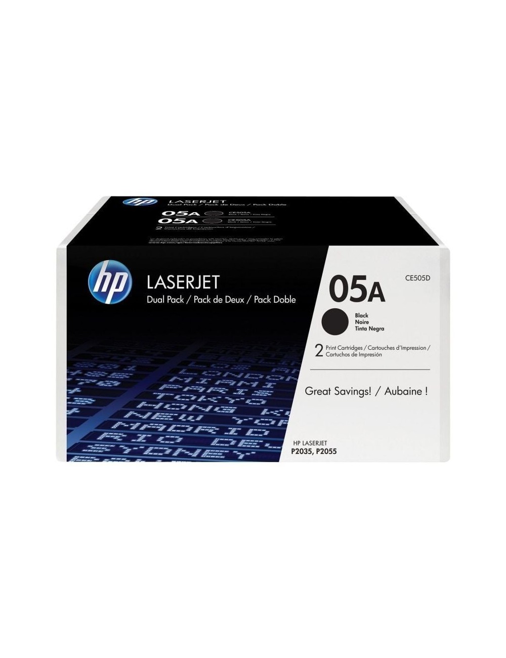 Tóner Original HP nº05A Multipack/ 2x Negro