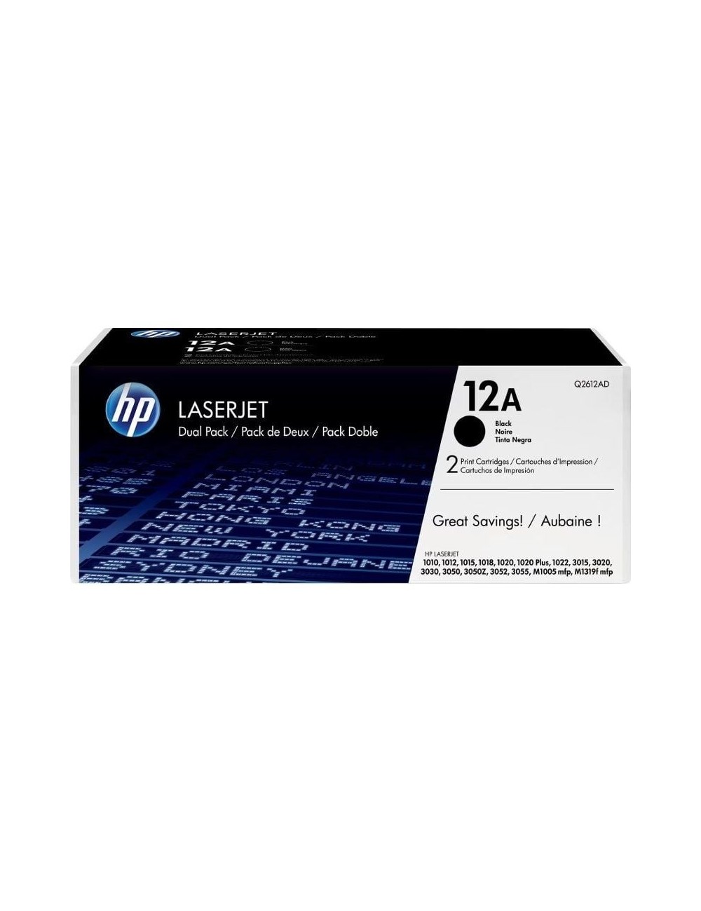 Tóner Original HP nº12A Multipack/ 2x Negro