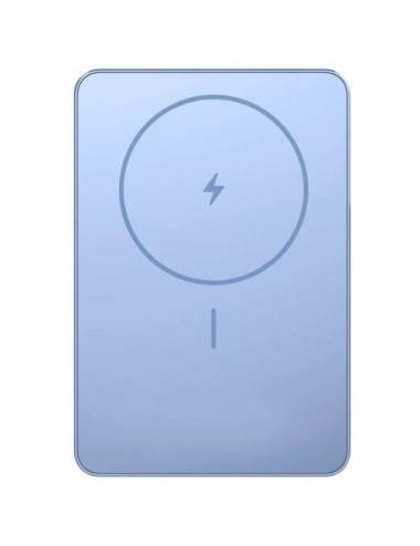 Powerbank 5000mAh Xiaomi Super Slim Magnetic Power Bank 5000/ Wireless/ Azul/ Incluye Cable USB Tipo-C