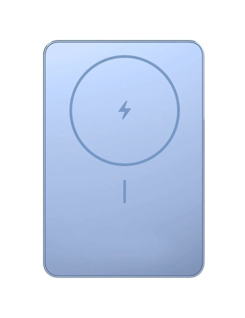 Powerbank 5000mAh Xiaomi Super Slim Magnetic Power Bank 5000/ Wireless/ Azul/ Incluye Cable USB Tipo-C