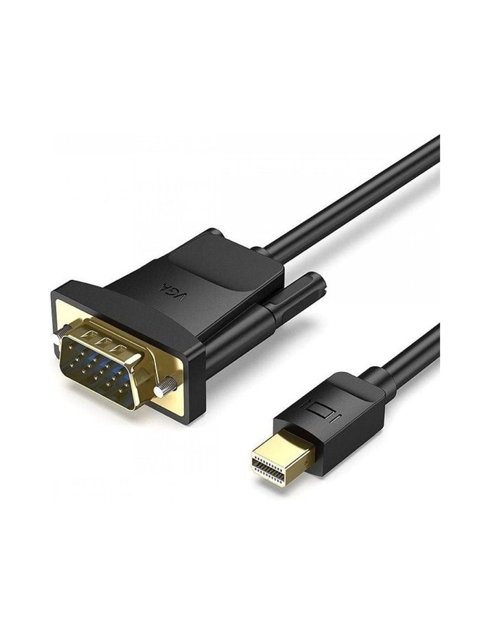 Cable Conversor Vention HFDBH/ Mini DisplayPort Macho - VGA Hembra/ 2m/ Negro