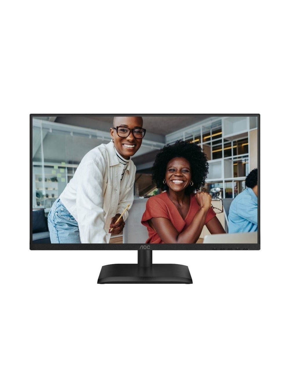 Monitor Profesional AOC 24E4U 23.8'/ Full HD/ Regulable en altura/ Negro