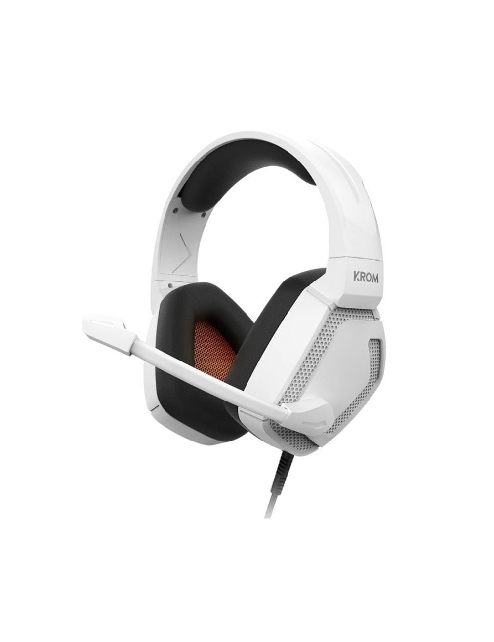 Auriculares Gaming con Micrófono Krom Kopa Pro/ Jack 3.5/ Blancos