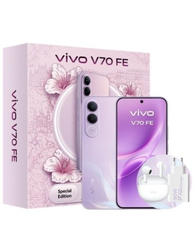 Smartphone Vivo V70 FE 8GB/ 256GB/ 6.83'/ 5G/ Púrpura/ Incluye Cargador + Auriculares