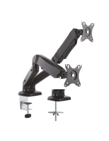 Soporte de Mesa con Contrapeso para 2 Monitores Aisens DT27TSR-045/ Giratorio/ Inclinable/ hasta 9kg