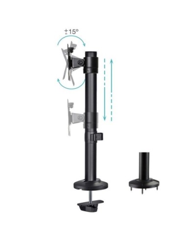 Soporte de Mesa para Monitor TooQ DB1131TN-B/ Giratorio/ Inclinable/ hasta 8kg