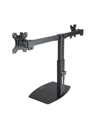 Soporte de Sobremesa para 2 Monitores TooQ DB1727TN-B/ Giratorio/ Inclinable/ hasta 6kg