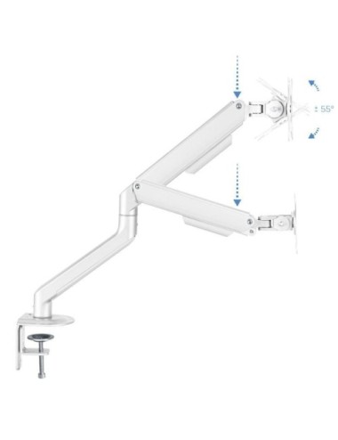 Soporte de Mesa para Monitor TooQ DB4032TNR-W/ Giratorio/ Inclinable/ hasta 9kg