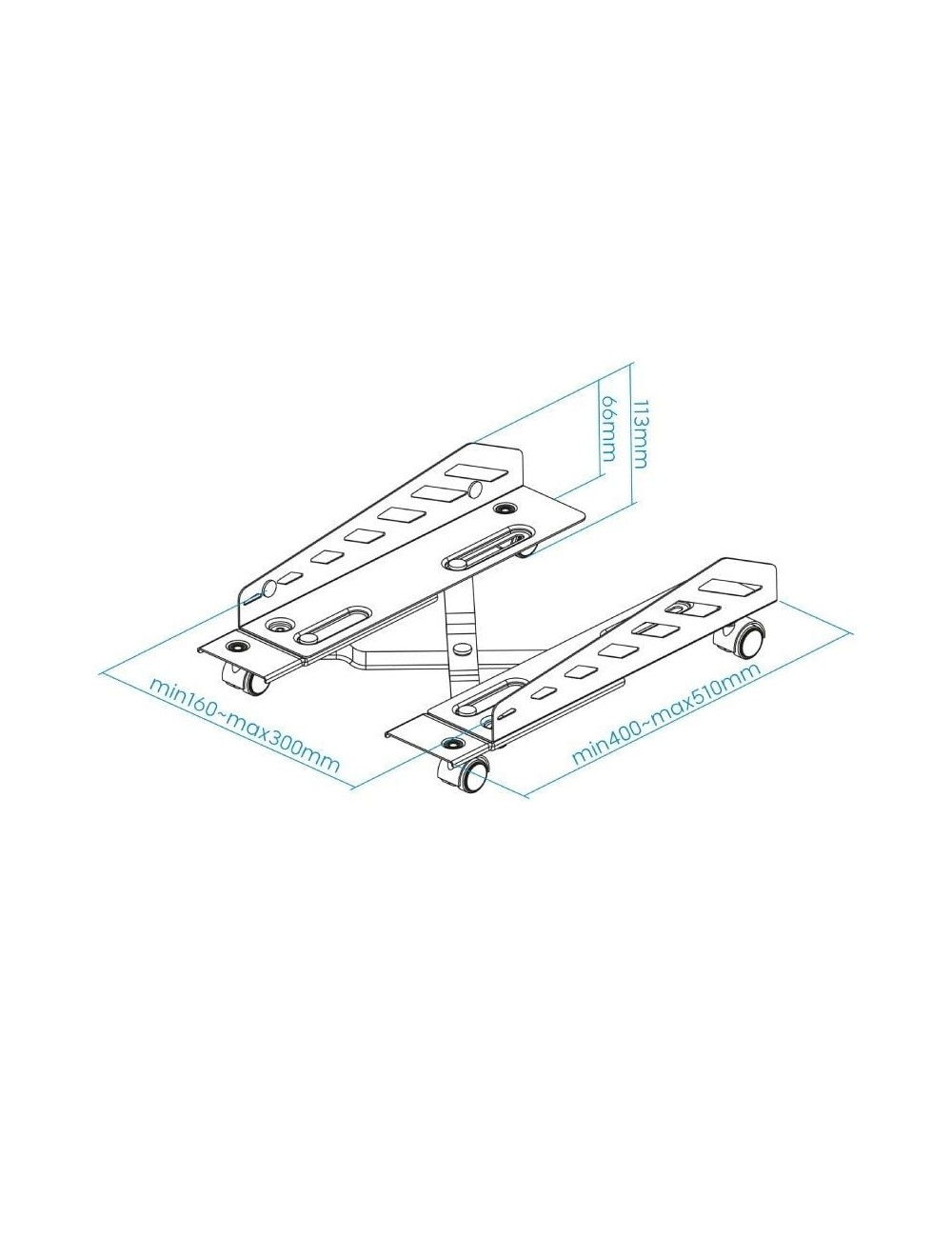 Soporte para PC TooQ UMCS0024-B/ hasta 25kg