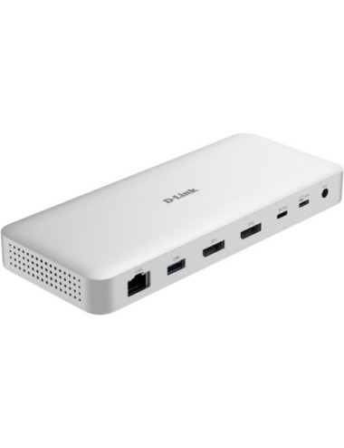 Docking USB Tipo-C 4.0 D-Link DUF-901/E/ 3xUSB/ 3xUSB Tipo-C/ 2xDisplayPort/ 1xRJ45/ 1xUSB Tipo-C PD/ Blanco
