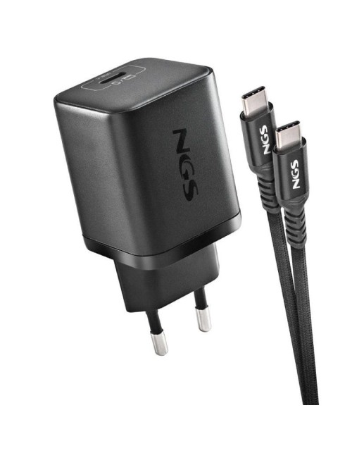 Cargador de Portátil GaN NGS BUD65W-H para HP/ 1xUSB Tipo-C/ 65W/ Automático/ 8 Conectores/ Voltaje 5-20V