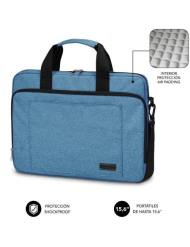 Mochila Subblim Air Padding Laptop Bag para Portátiles hasta 15.6'/ Azul