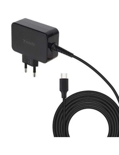 Cargador de Portátil GaN TooQ TQLC-USBCGAN45PD USB Tipo-C/ 45W/ Automático/ Voltaje 5-20V