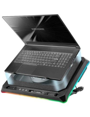 Soporte Refrigerante Mars Gaming MNBC-ULTRA para Portátiles hasta 18'/ Iluminación LED