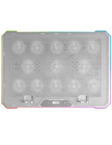 Soporte Refrigerante Mars Gaming MNBC13 para Portátiles hasta 17'/ Iluminación LED