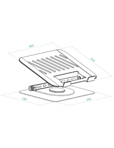 Soporte TooQ PH-DAFNE-S para Portátil/ Tablet hasta 17'