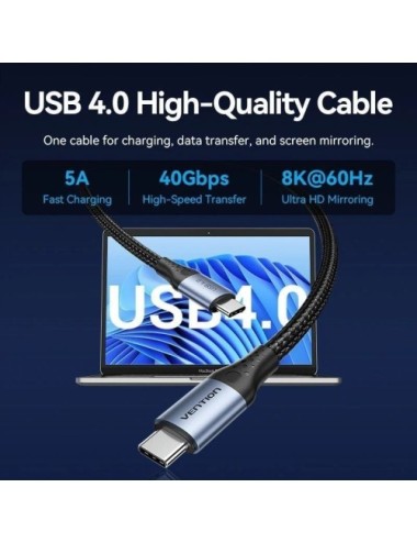 Docking USB Tipo-C Vention TPWH0/ 2xHDMI 4K/ 1xDisplayPort/ 3xUSB/ 2xUSB Tipo-C/ 1xUSB Tipo-C PD/ 1xRJ45/ 1xLector Tarjetas/ Gri