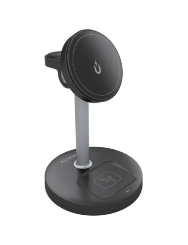 Base de carga Inalámbrica Aisens ASCH-15W3WC066-BK/ 15W/ Negro