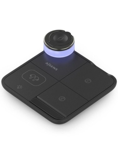 Base de carga Inalámbrica Aisens ASCH-15W4WC062-BK/ 15W/ Negro