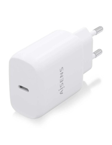 Cargador de Pared Aisens A110-0756/ 1xUSB Tipo-C/ 25W