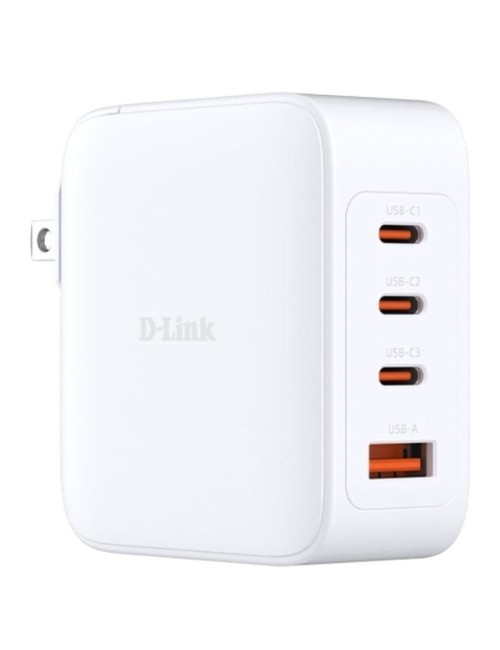 Cargador de Pared GaN D-Link DCF-141/E/ 3xUSB Tipo-C/ 1xUSB/ 140W