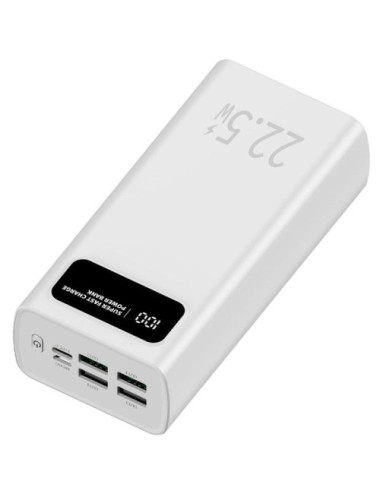 Powerbank 30000mAh Leotec LEPOW30W22W/ 22.5W/ Blanca