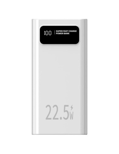 Powerbank 30000mAh Leotec LEPOW30W22W/ 22.5W/ Blanca